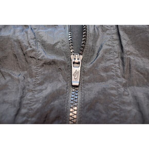 Nike Windbreaker Bomber Jacket Black Lightweight Athleticwear Mens Large - Picture 5 of 8